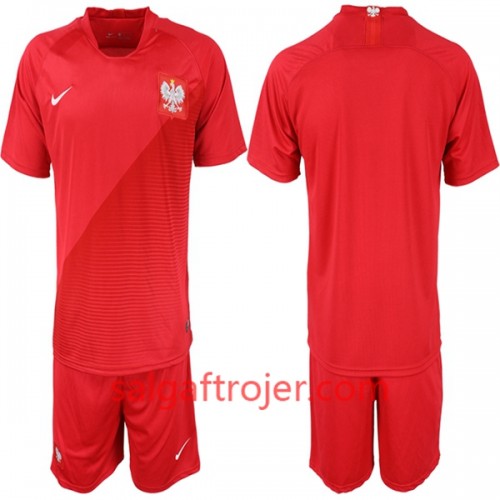 Polen Fodboldtrøjer Børn Udebanesæt VM 2018 Polen Fodboldtrøjer Børn Udebanesæt VM 2018